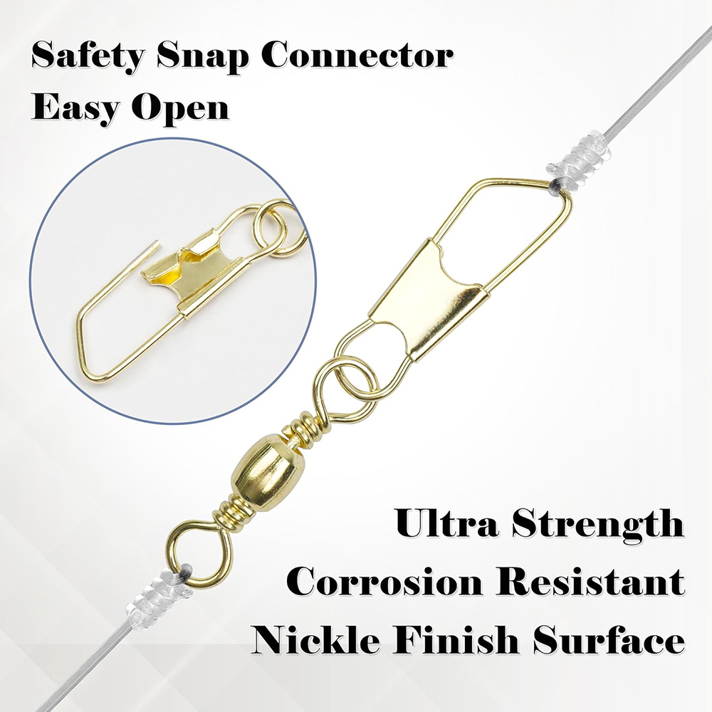 50Pcs Gold Fishing Barrel Swiv - Fishing Lure Accessories avis et prix