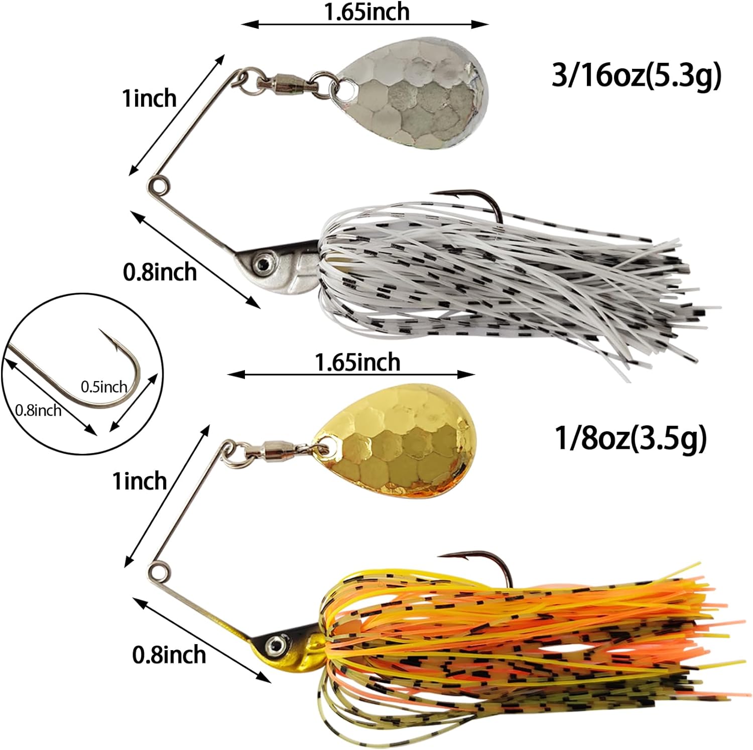 Eupheng Spinner Bait Spoon Wir - Fishing Lure Swimbait avis et prix
