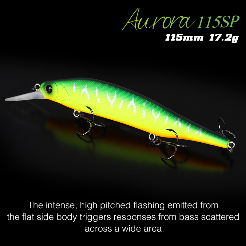 TSURINOYA 115mm 17.2g Suspendi - Fishing Lure Jerkbait avis et prix