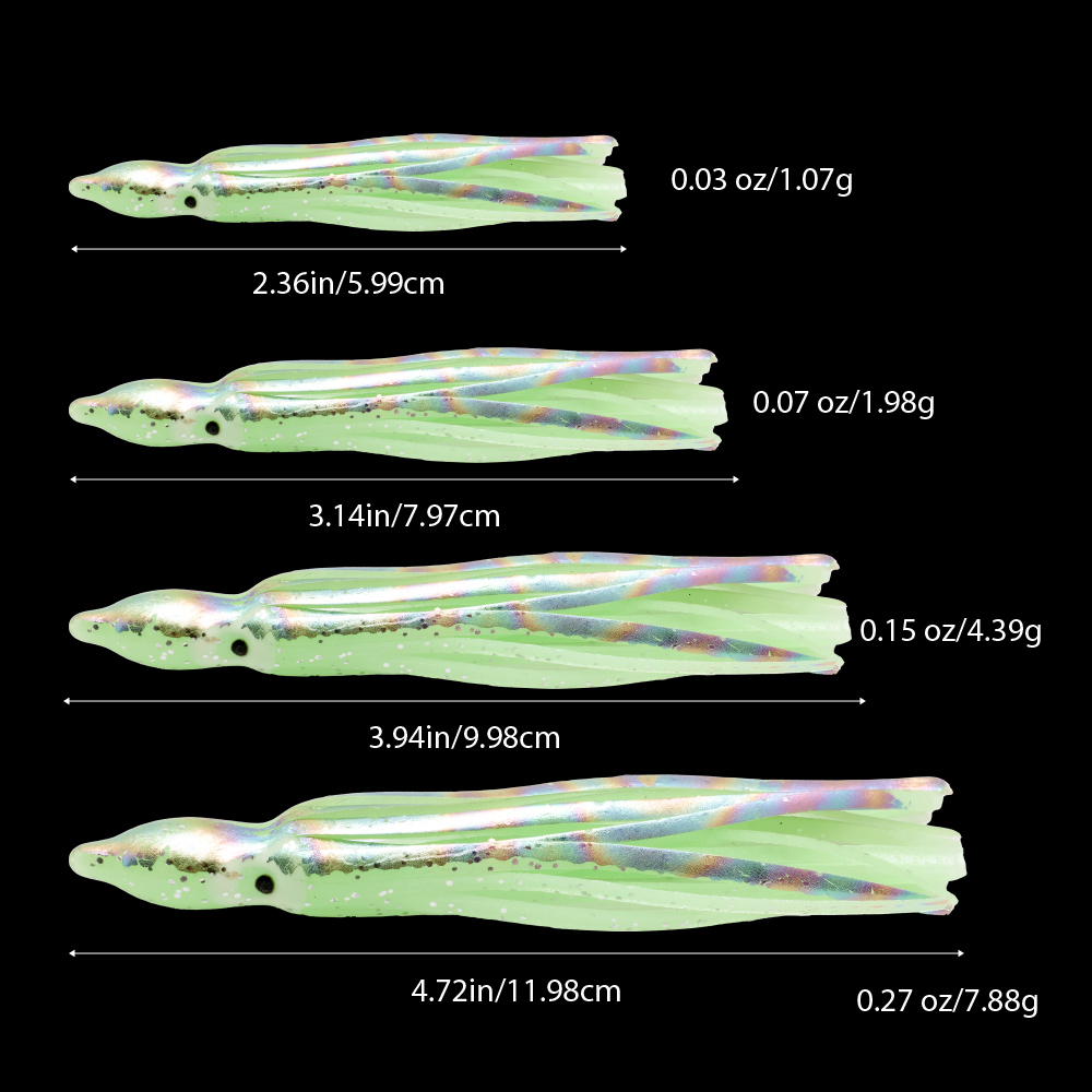 10 pcs soft light octopus squi - Fishing Lure Buzzbait avis et prix