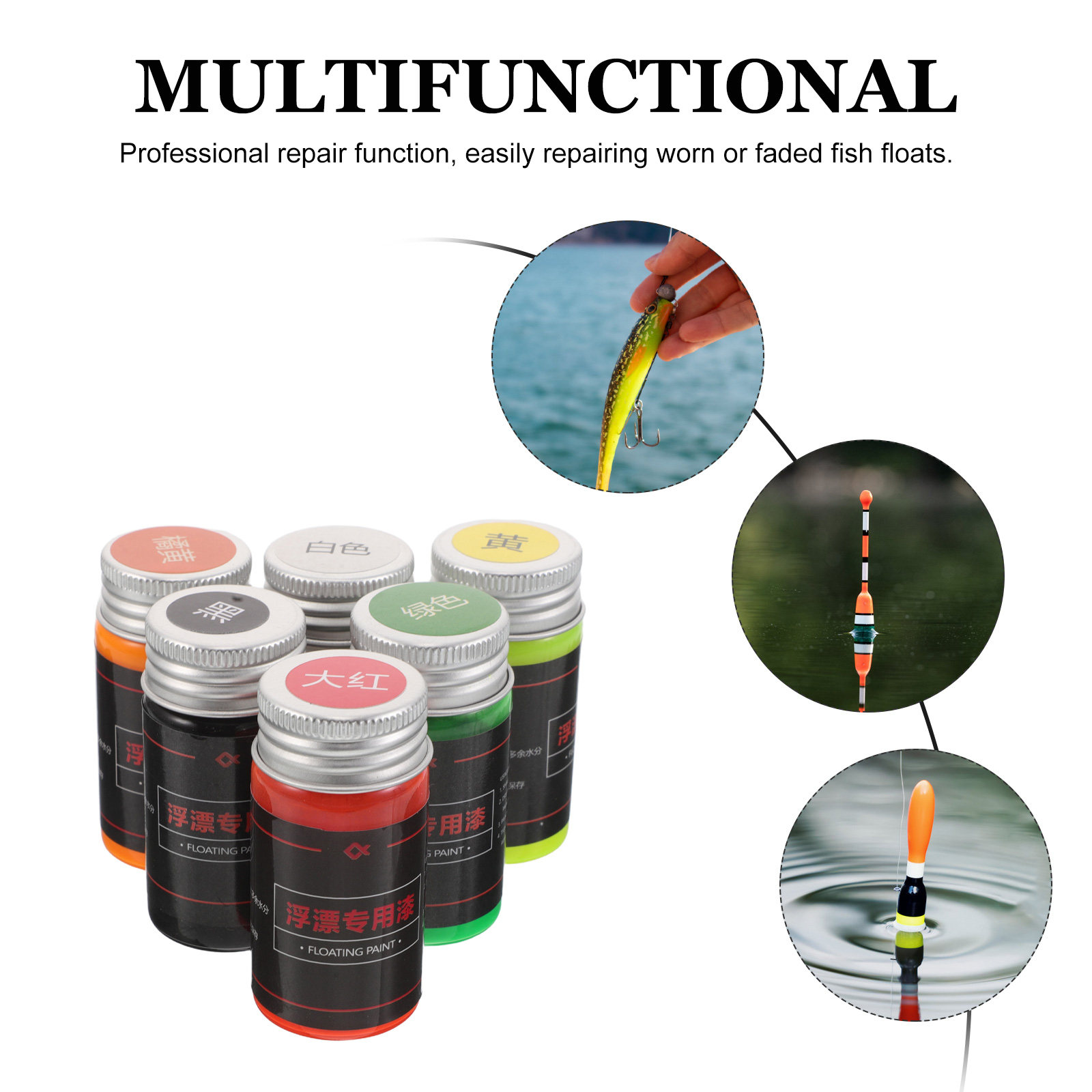 6pcs 30Ml Fluorescent Floating - Fishing Lure Making Kit avis et prix