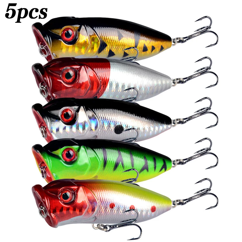 5Pcs Popper Fishing Lures 3d E - Fishing Lure Popper avis et prix