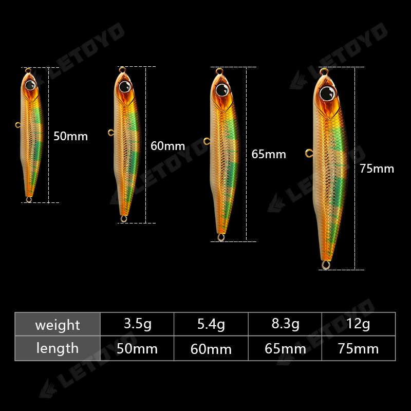 LETOYO Sinking Pencil 17g 12g- - Fishing Lure Swimbait avis et prix