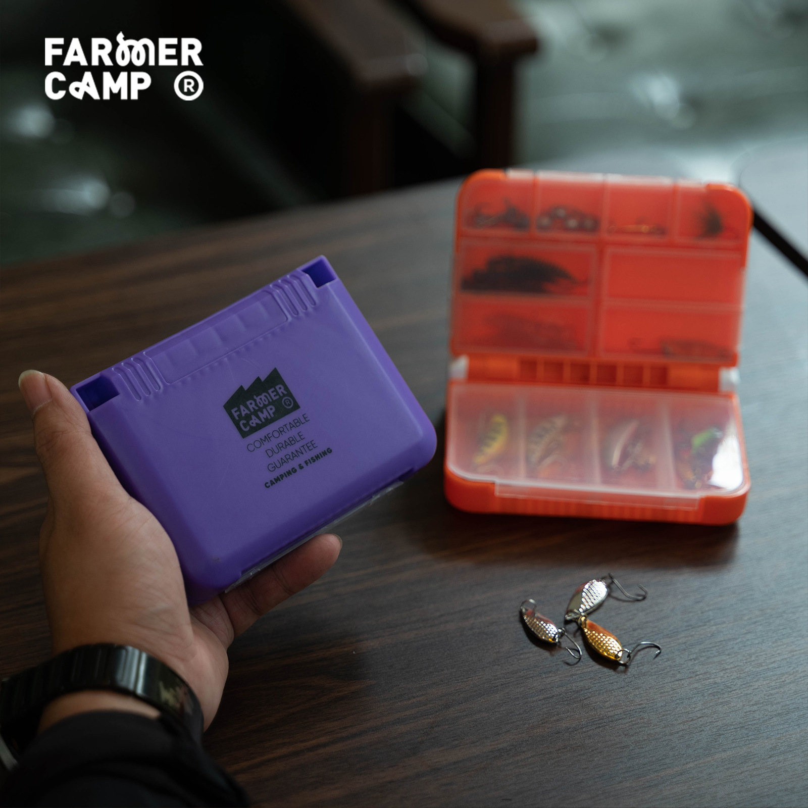 Portable Double Layer Fishing  - Fishing Lure Spoon avis et prix