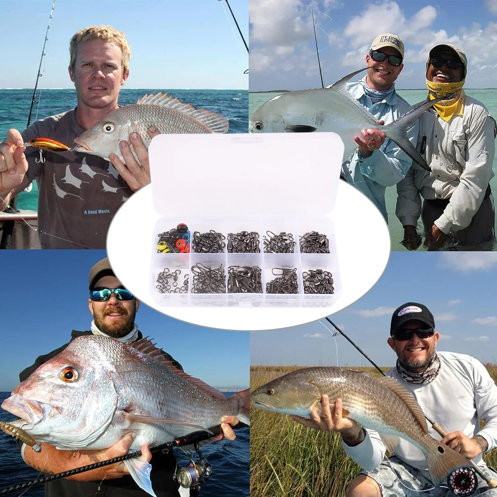 115pcs Fishing Swivel Connecto - Fishing Lure Box avis et prix