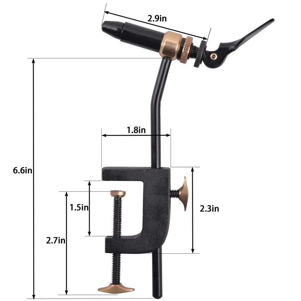 Rotary Fly Tying Vise Tool Saf - Fishing Lure Jig avis et prix