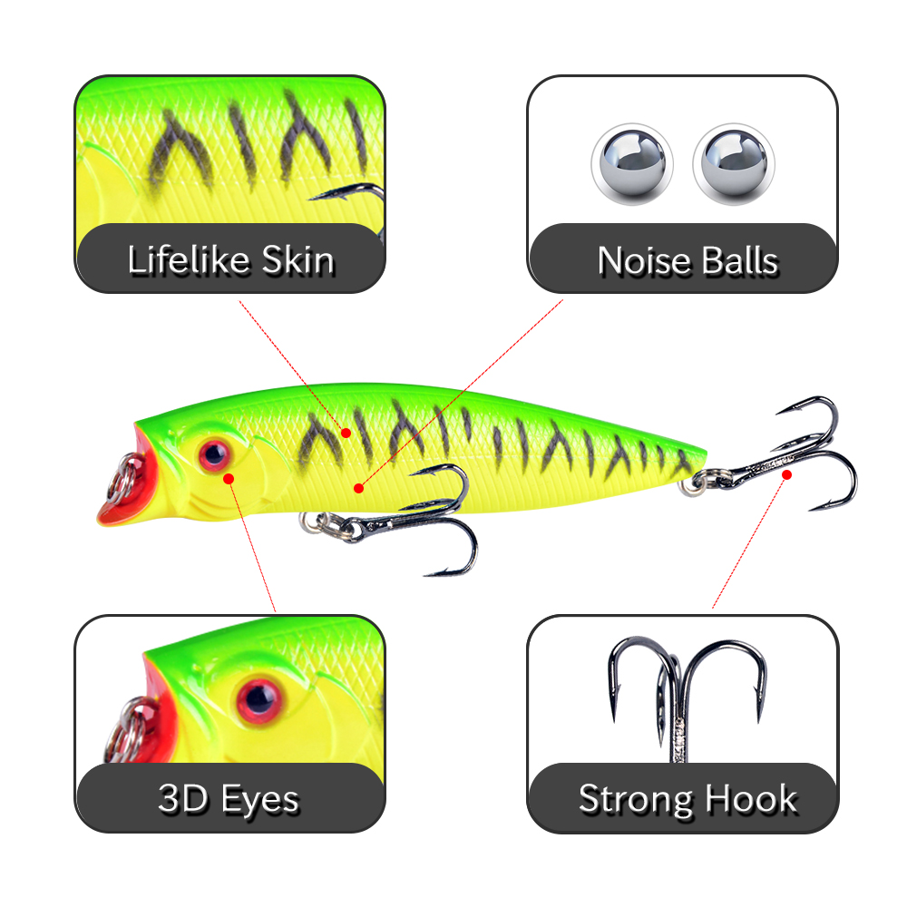 1pcs Fishing Lures High Qualit - Fishing Lure Popper avis et prix