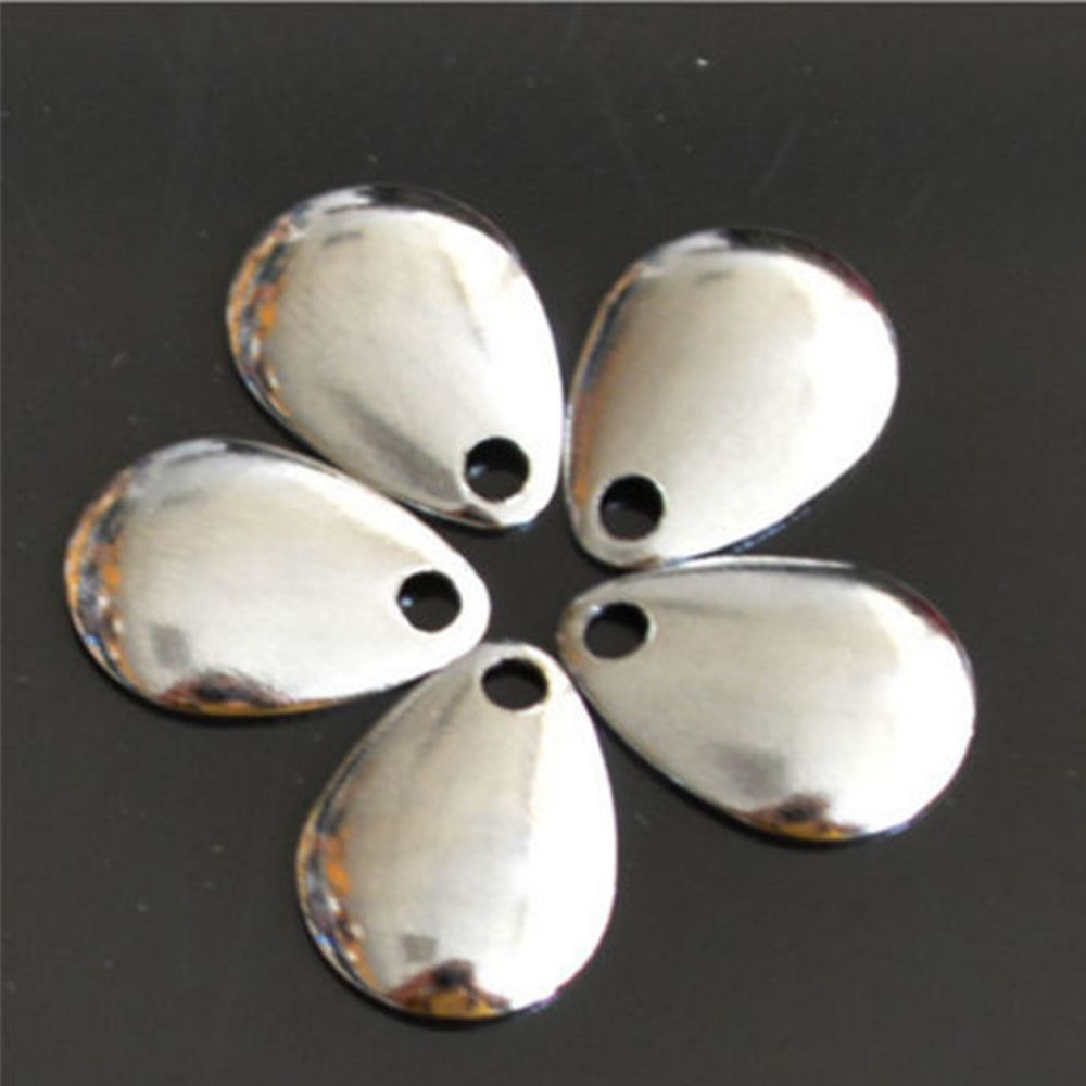 50PCS Silver Smooth Nickel Seq - Fishing Lure Spinner avis et prix