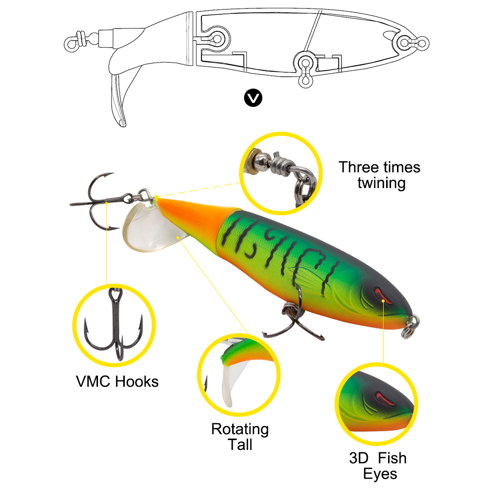 Hunthouse Whopper Plopper Hard - Fishing Lure Popper avis et prix