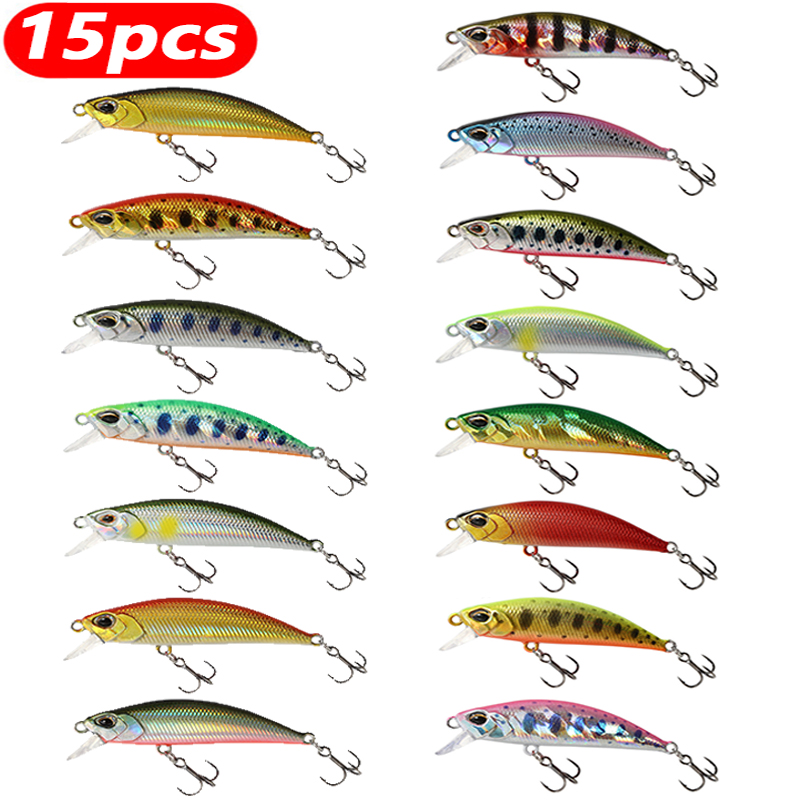 15Pcs Sinking Minnow Fishing L - Fishing Lure Jerkbait avis et prix