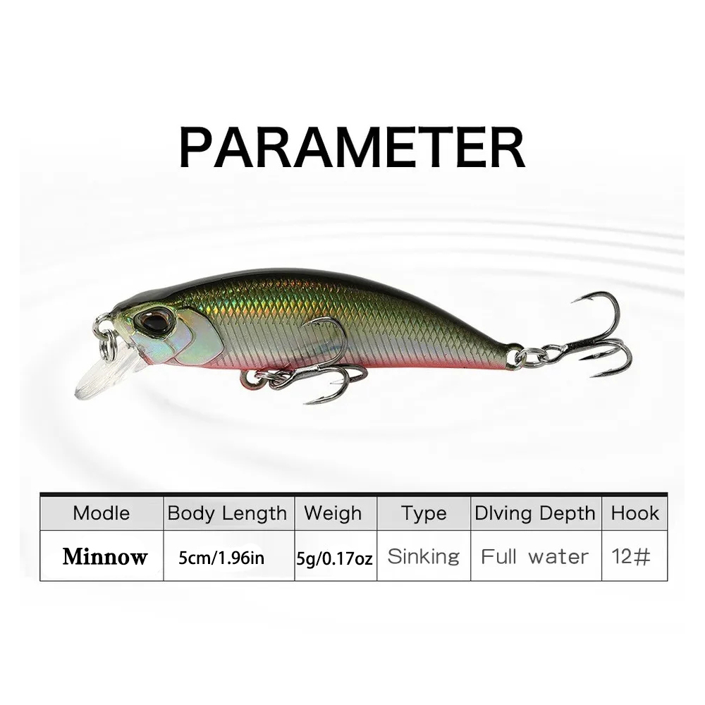 15Pcs Sinking Minnow Fishing L - Fishing Lure Jerkbait avis et prix