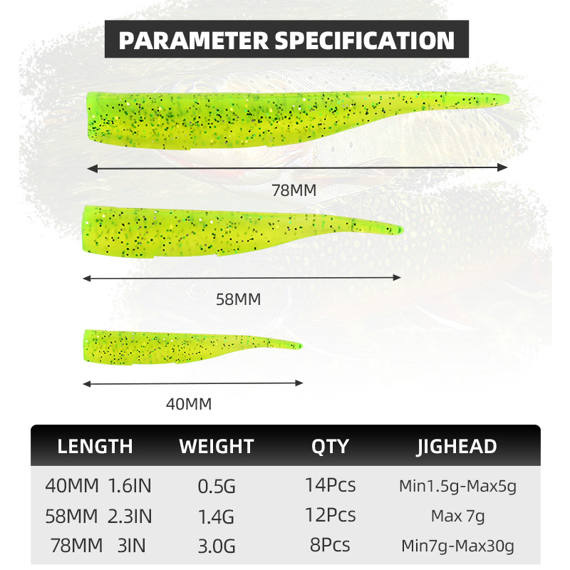 BLUX New Dart Worm Soft Bait 5 - Fishing Lure Soft Plastic avis et prix