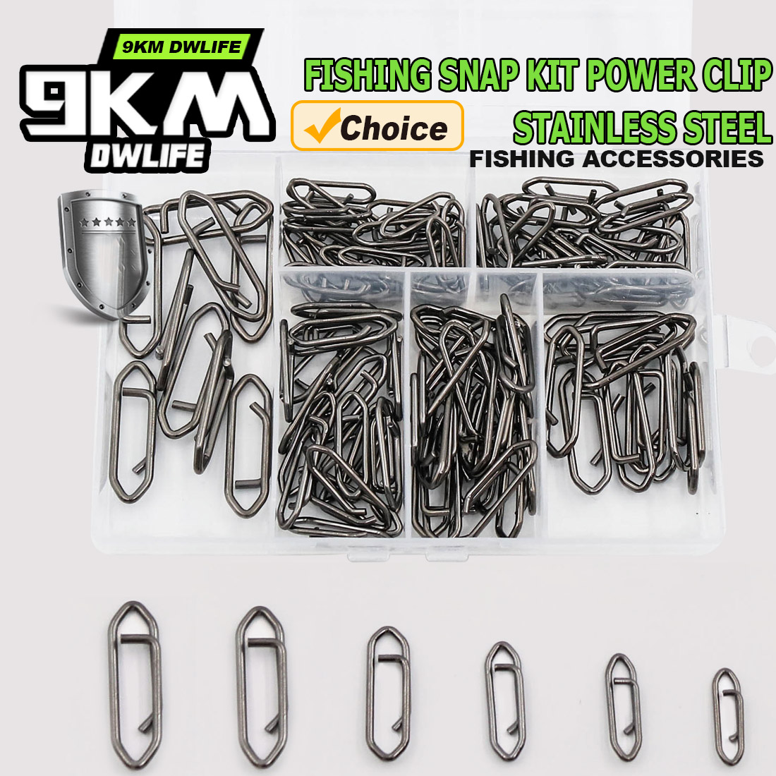 9KM Fishing Snap Kit 110pcs Po - Fishing Lure Kit avis et prix