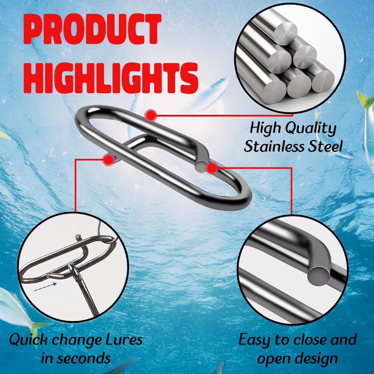 9KM Fishing Snap Kit 110pcs Po - Fishing Lure Kit avis et prix