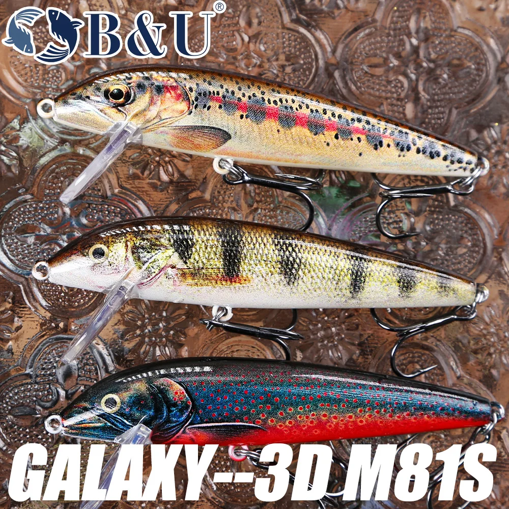 B&U 80mm Sinking Minnow Wobbli - Fishing Lure Jerkbait avis et prix