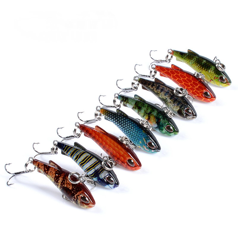 8pcs 4cm 4g Mini Lipless VIB F - Fishing Lure Crankbait avis et prix
