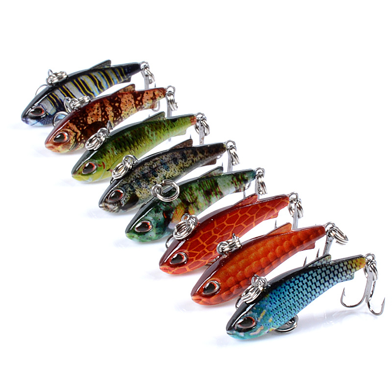 8pcs 4cm 4g Mini Lipless VIB F - Fishing Lure Crankbait avis et prix