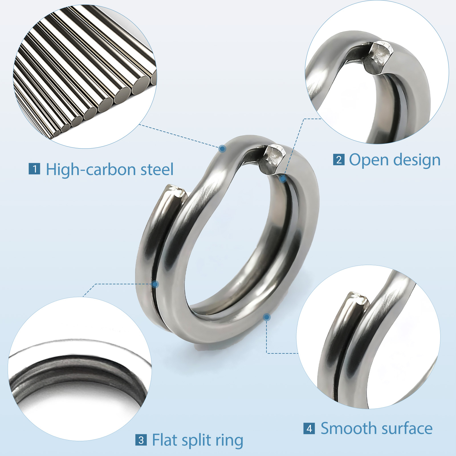 9KM Fishing Split Rings with P - Fishing Lure Making Kit avis et prix