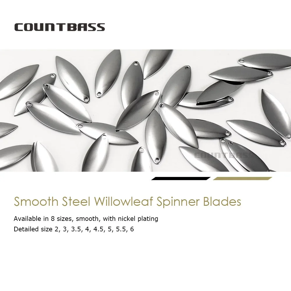 Countbass 50pcs Size 1-6 Nicke - Fishing Lure Blade Bait avis et prix