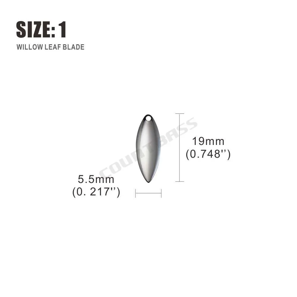 Countbass 50pcs Size 1-6 Nicke - Fishing Lure Blade Bait avis et prix