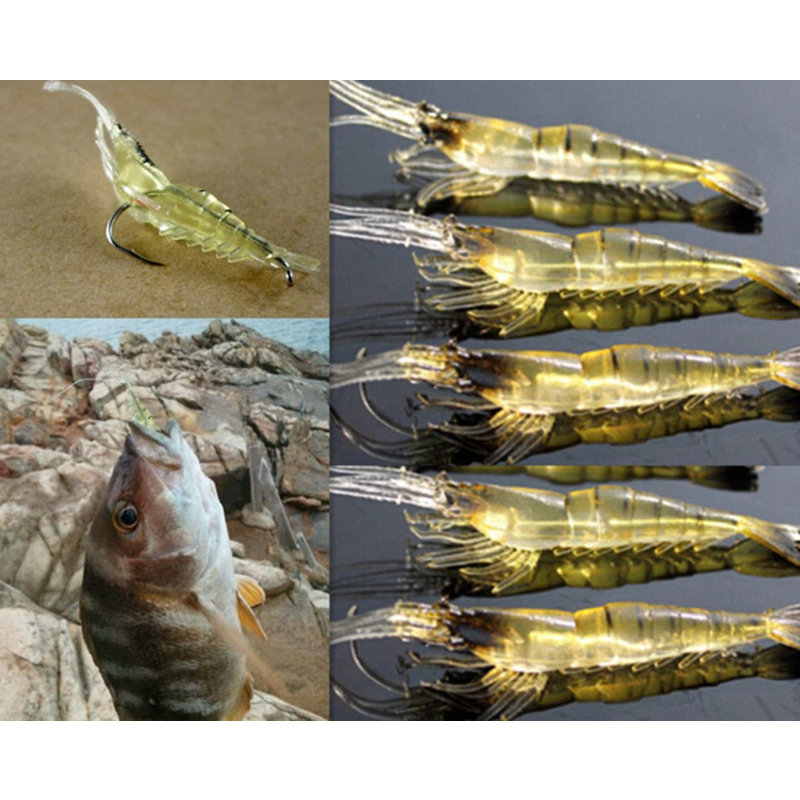 New 10-1PC Artificial Soft Shr - Fishing Lure Crankbait avis et prix