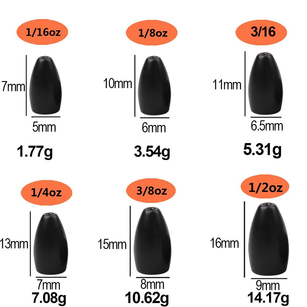 Tungsten Steel Fishing Weights - Fishing Lure Accessories avis et prix