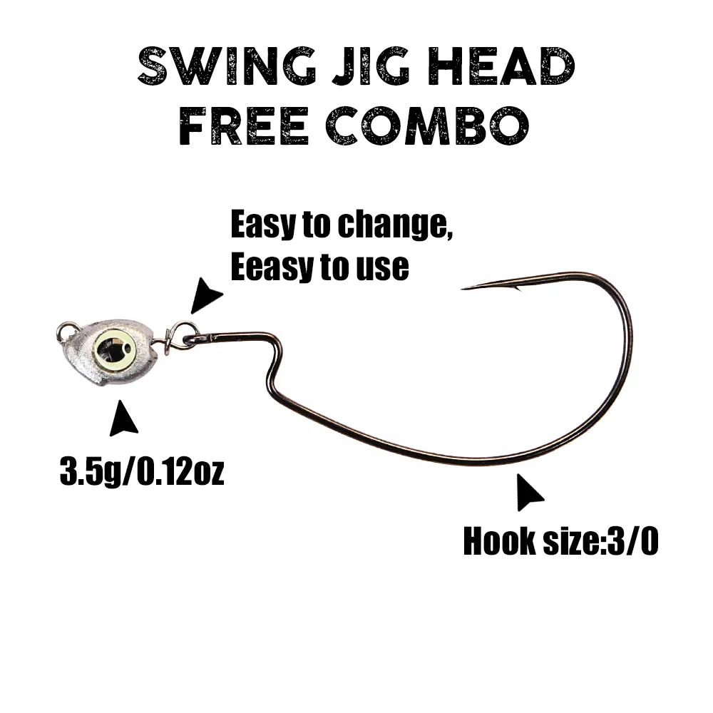 B&U Swing Jig head cheburashka - Fishing Lure Accessories avis et prix