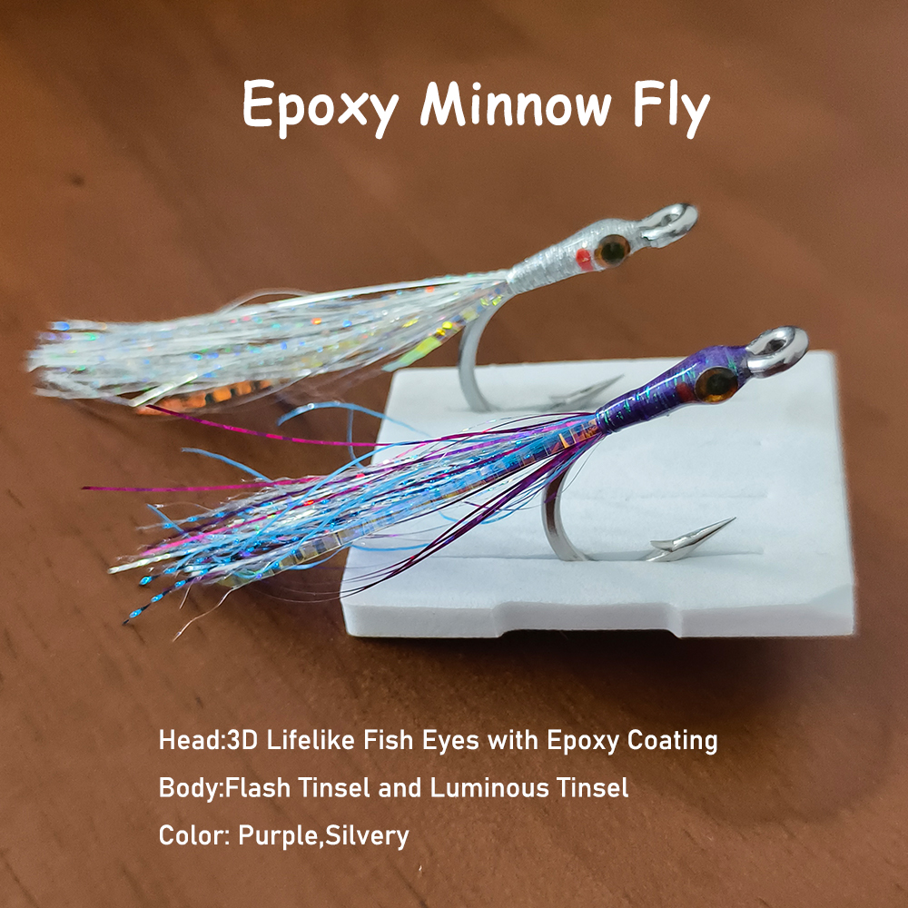 Saltwater Minnow Fly 4/0 Stain - Fishing Lure Swimbait avis et prix