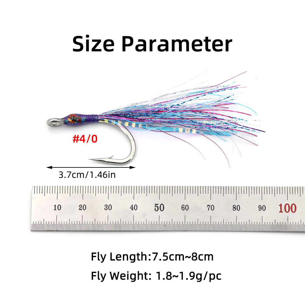 Saltwater Minnow Fly 4/0 Stain - Fishing Lure Swimbait avis et prix