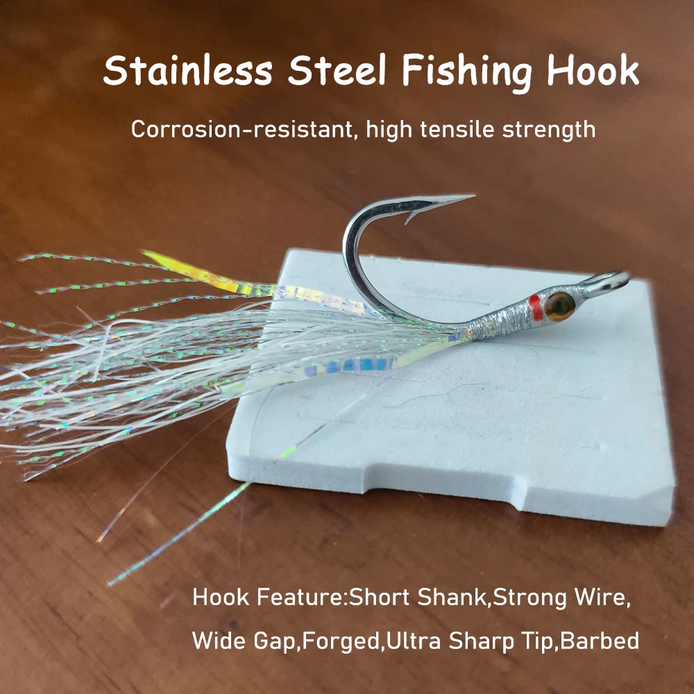 Saltwater Minnow Fly 4/0 Stain - Fishing Lure Swimbait avis et prix