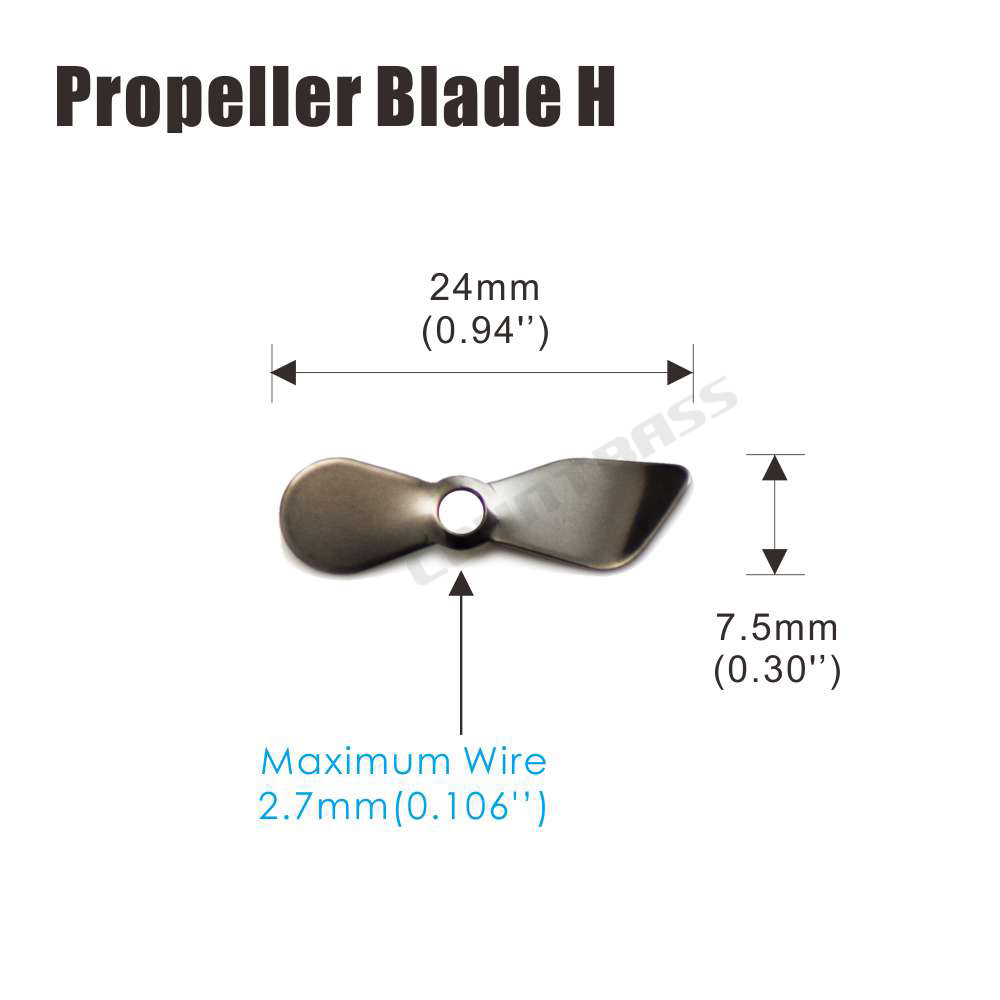 Countbass 50pcs Stainless Stee - Fishing Lure Blade Bait avis et prix